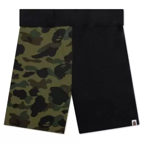 1st Camo Back Shark Sweat Shorts - Green