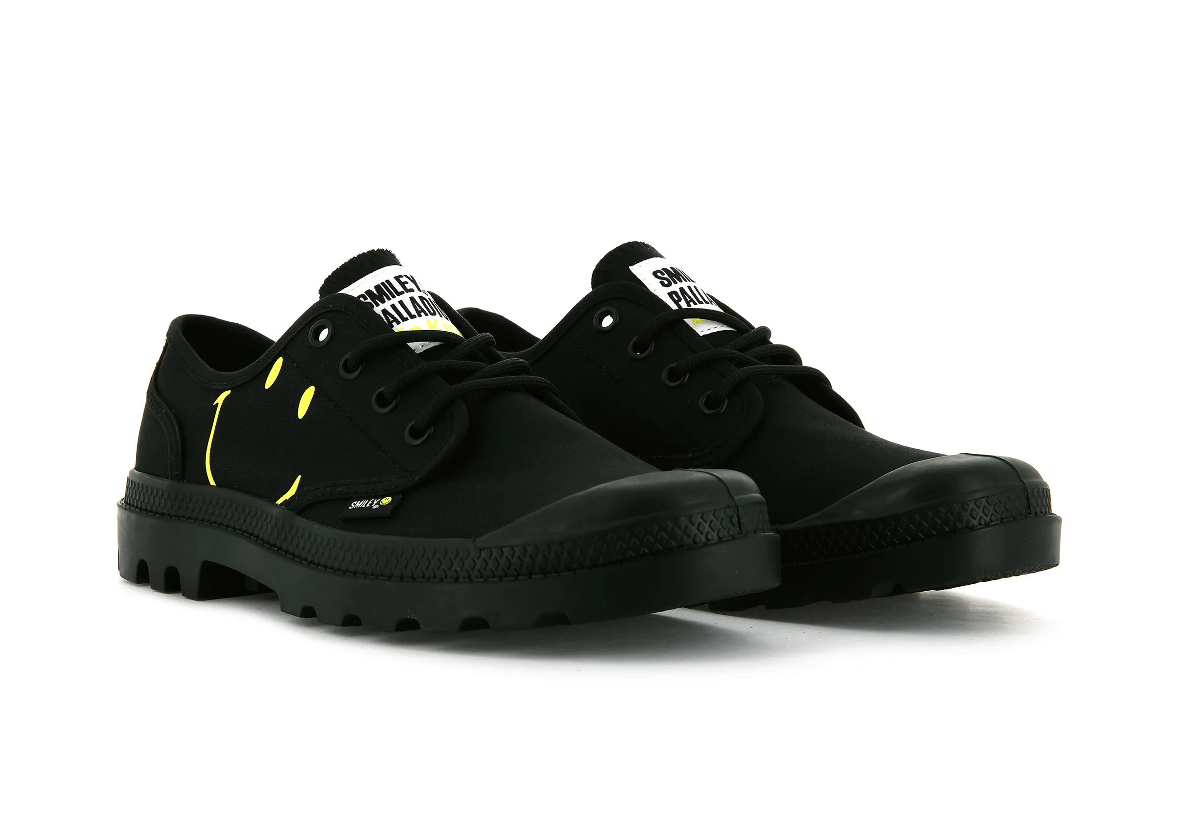 77080-008-M | SMILEY  PAMPA OXFORD BE KIND | BLACK/BLACK