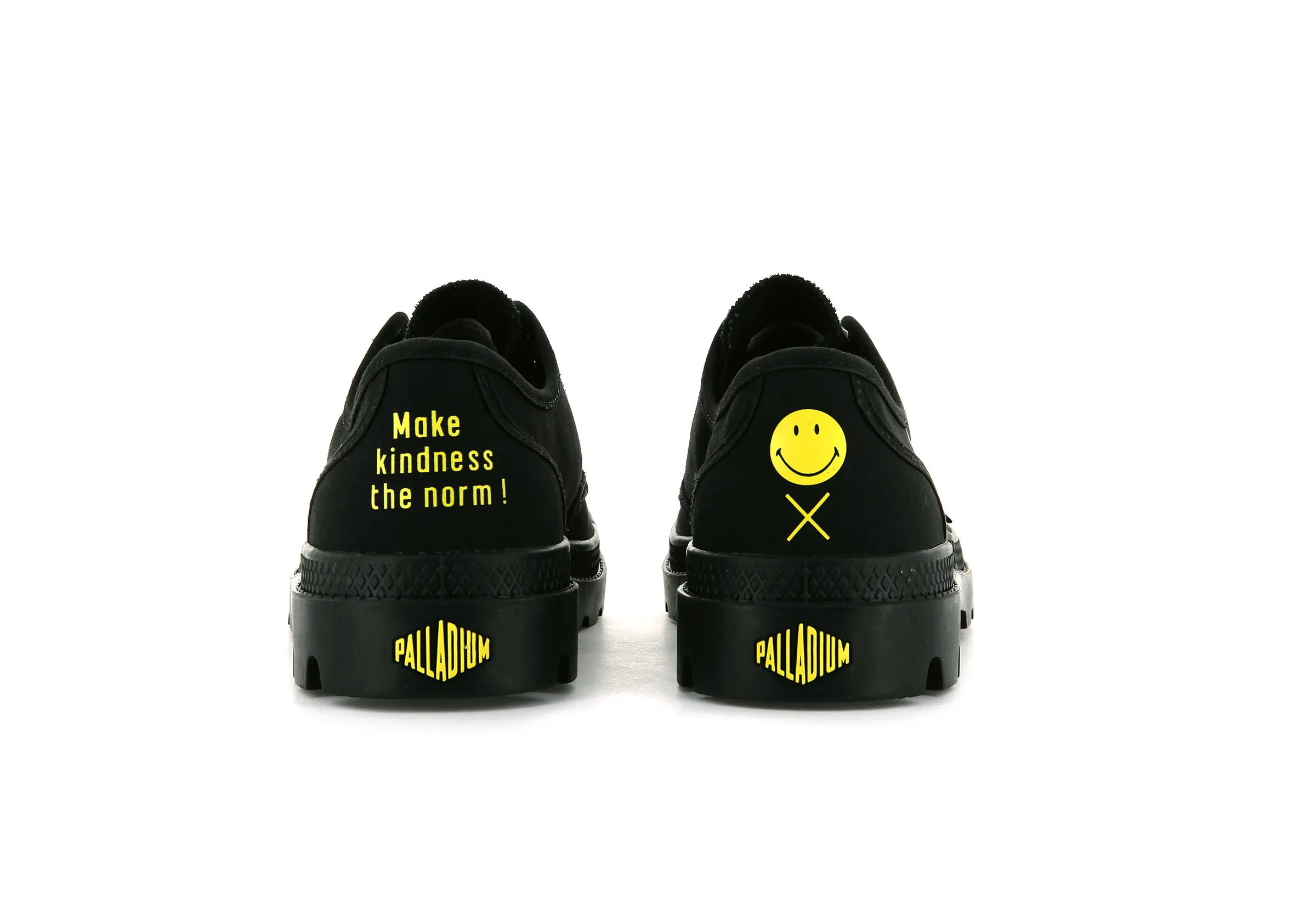 77080-008-M | SMILEY  PAMPA OXFORD BE KIND | BLACK/BLACK