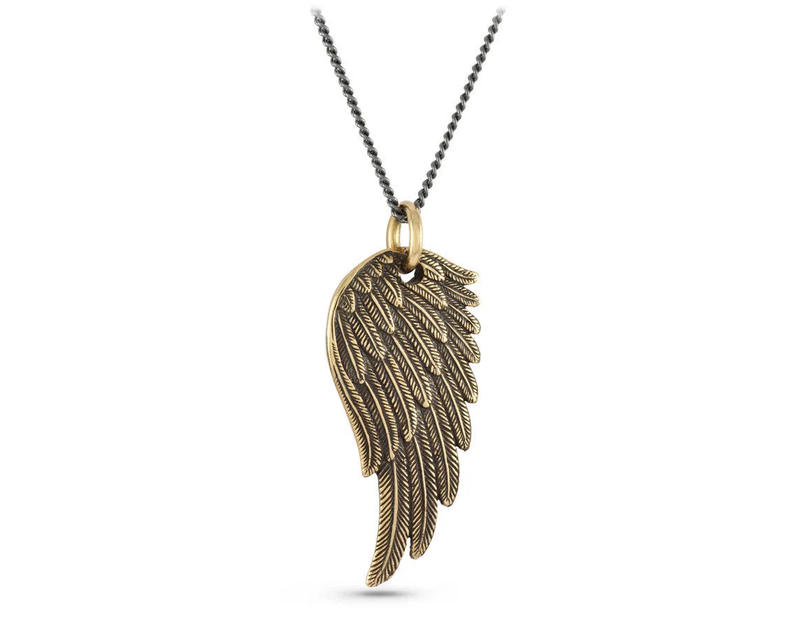 Angel Wing Necklace - Bronze