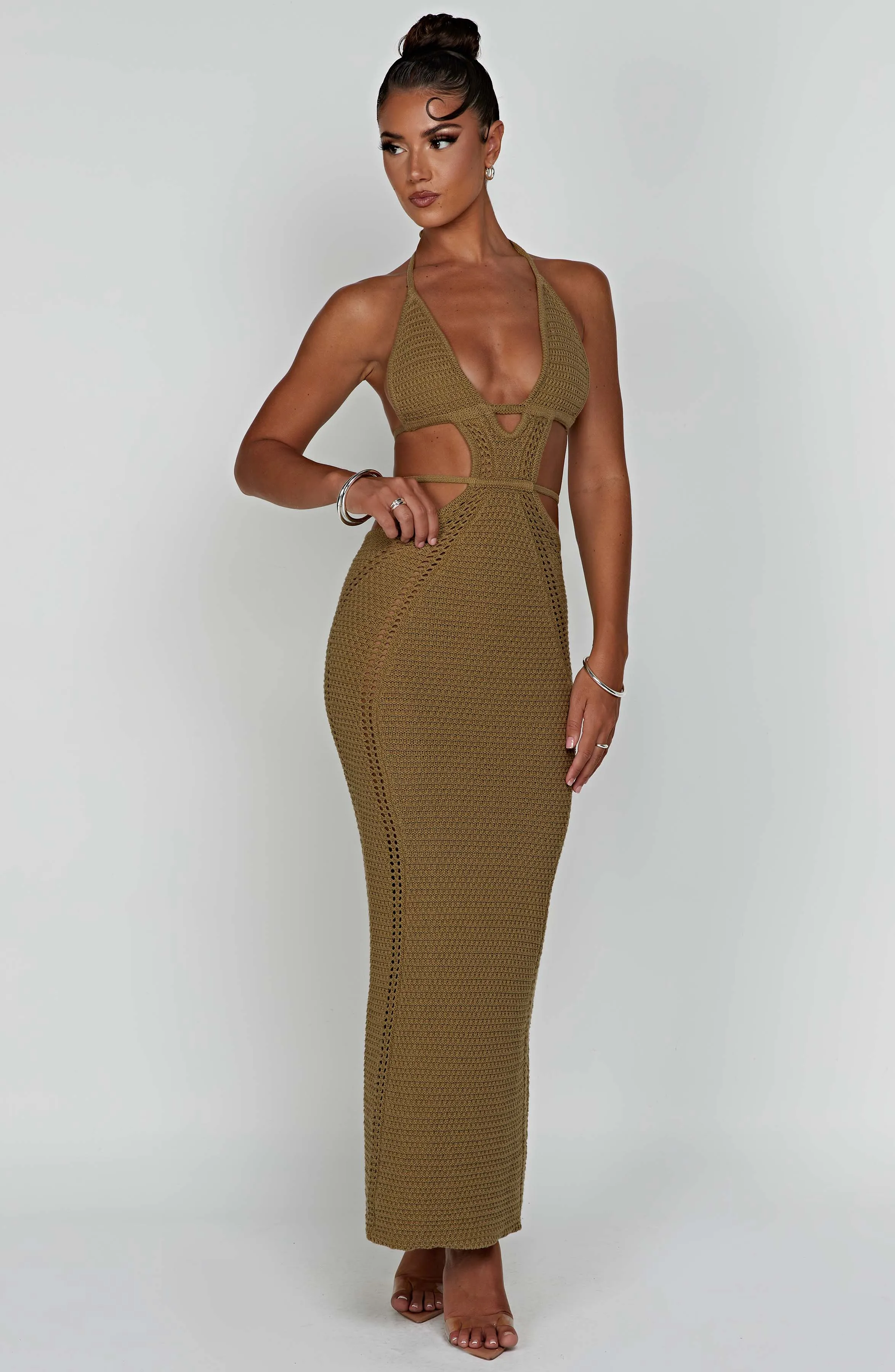 Arabella Maxi Dress - Khaki