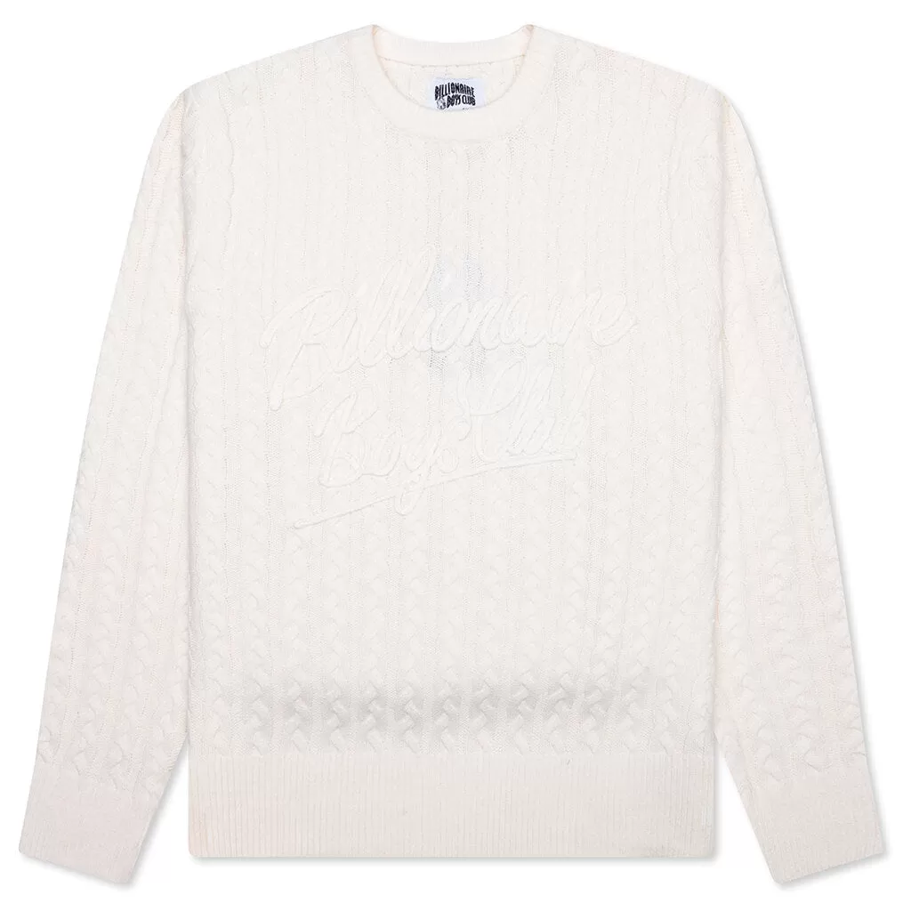 BB Signature Sweater - Gardenia