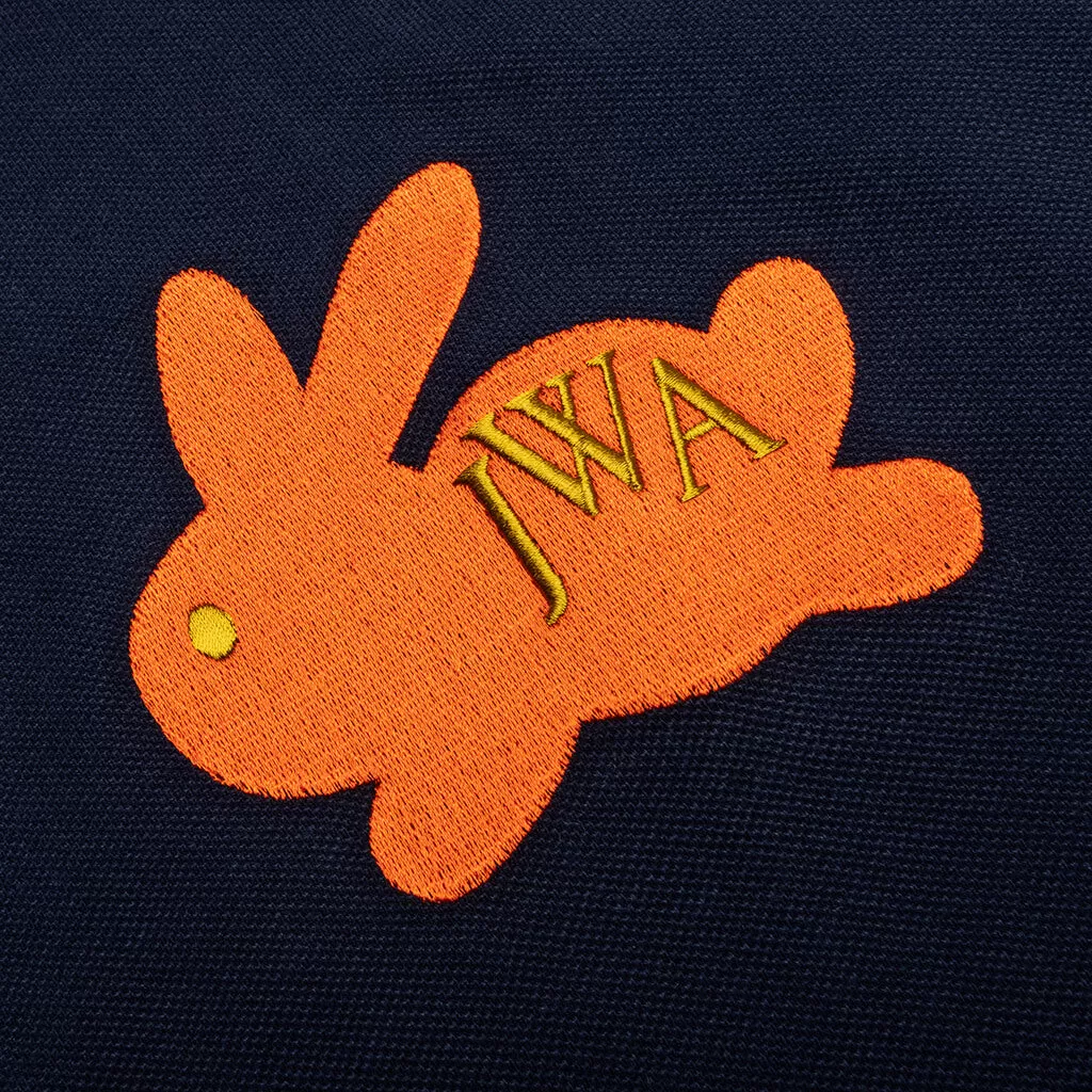 Bunny Embroidery Polo Shirt - Navy