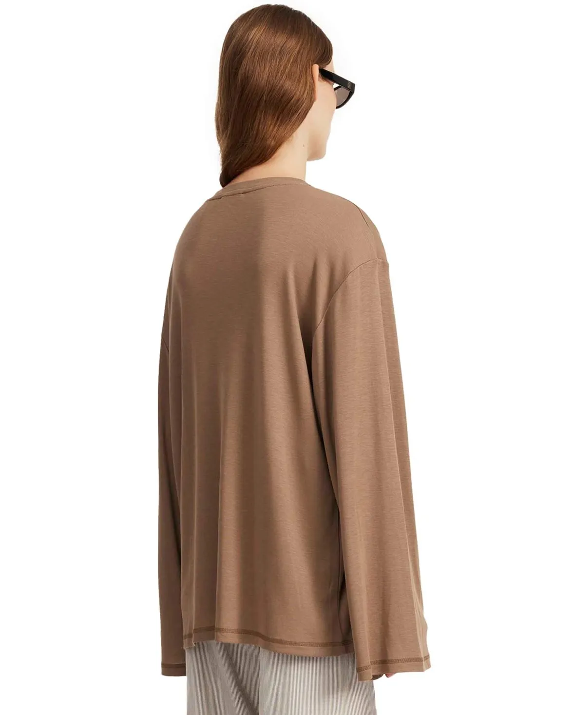 By Malene Birger Fayeh Long Sleeve T-Shirt Shitake