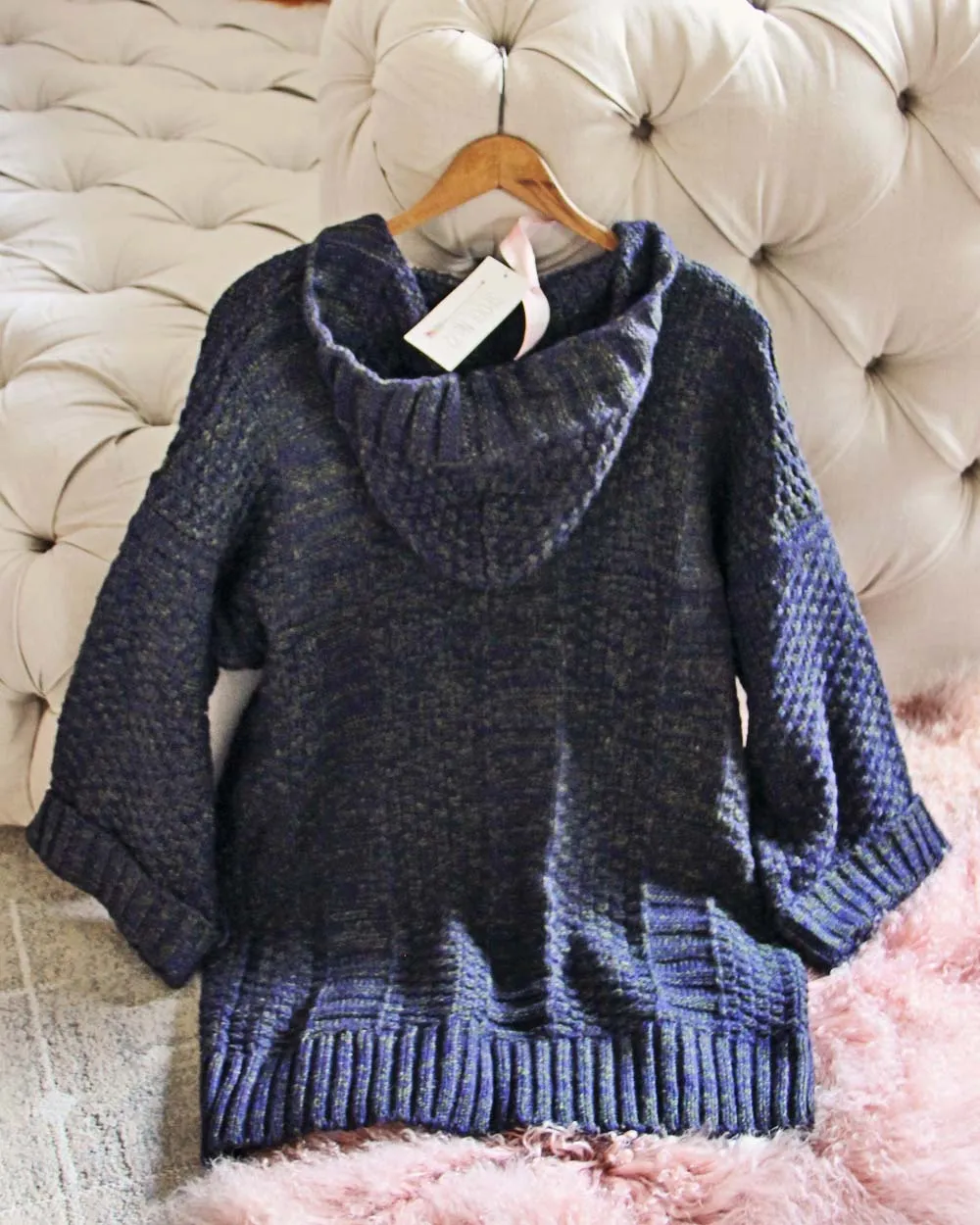 Cosmic Hooded Knit Sweater