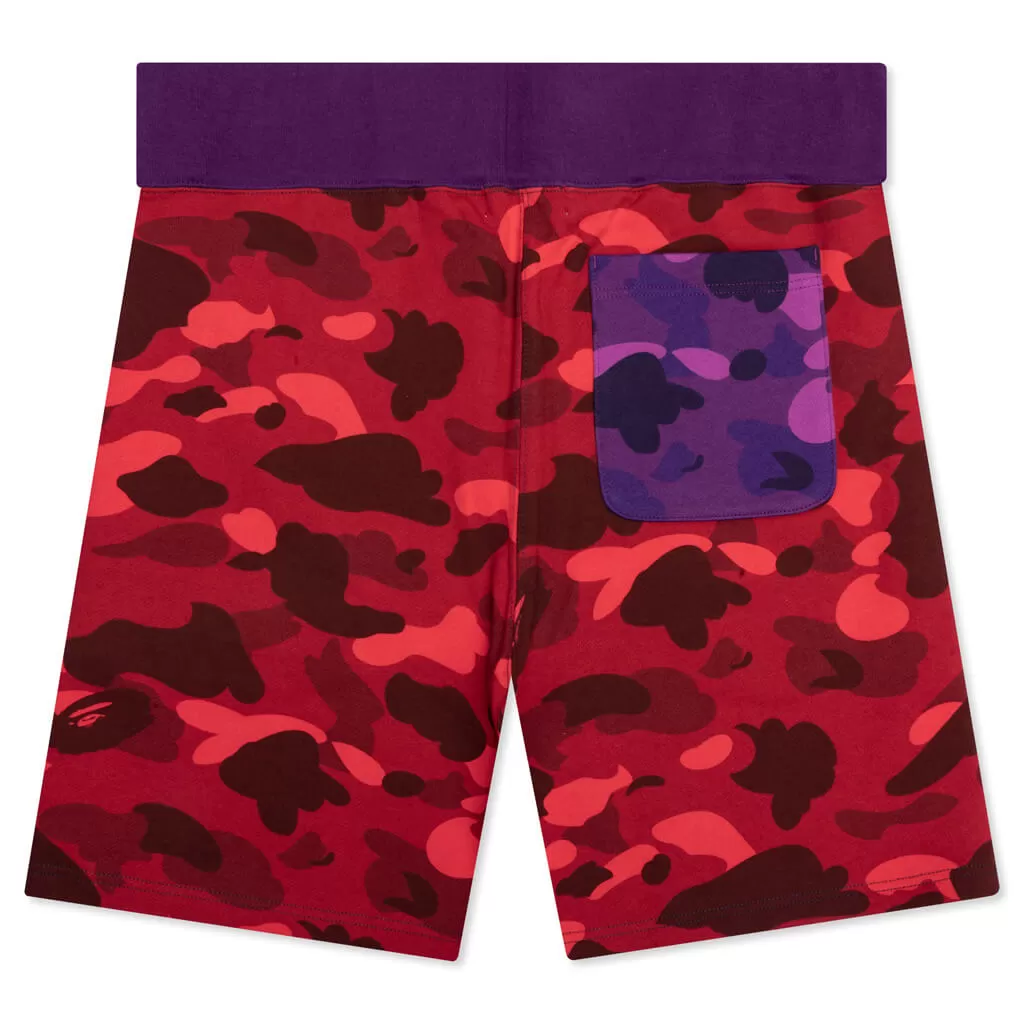 Crazy Camo Shark Sweat Shorts - Navy