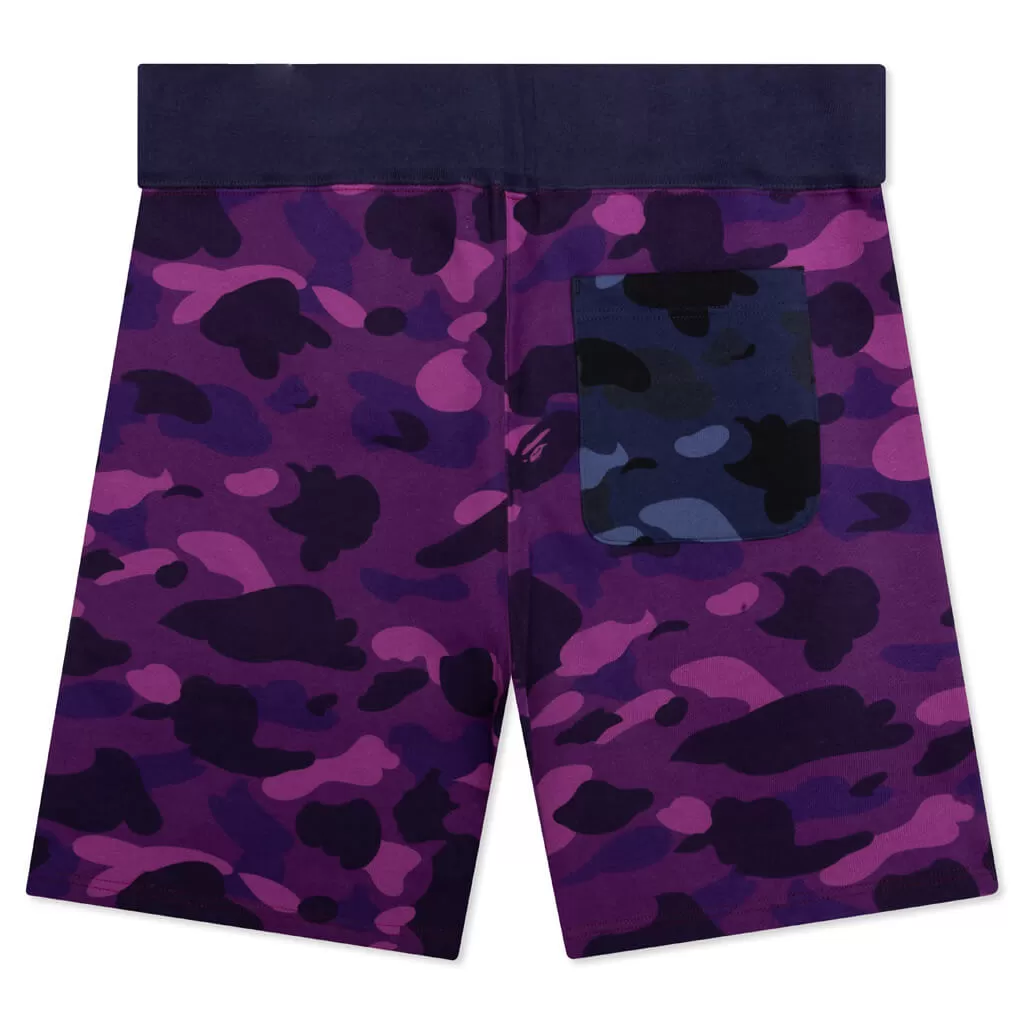 Crazy Camo Shark Sweat Shorts - Red