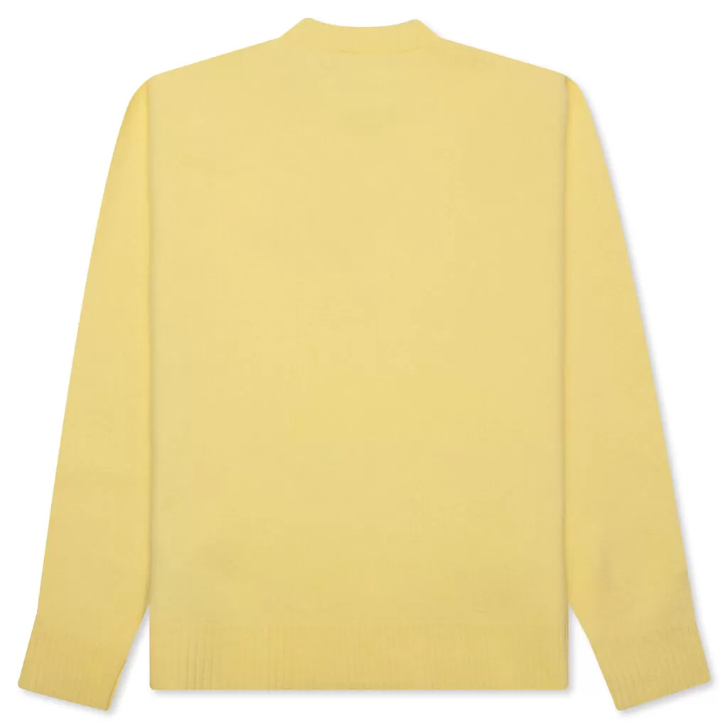 Crew Knit Sweater - Lemon