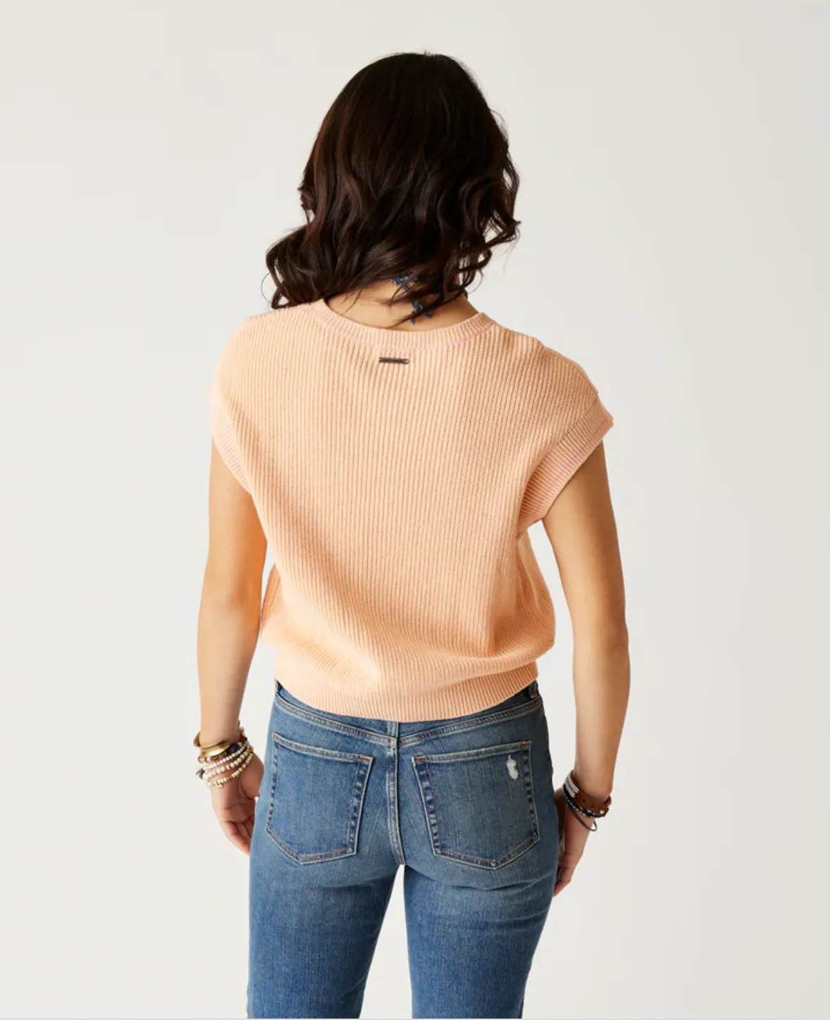 D Phoebe Sweater Top - peach