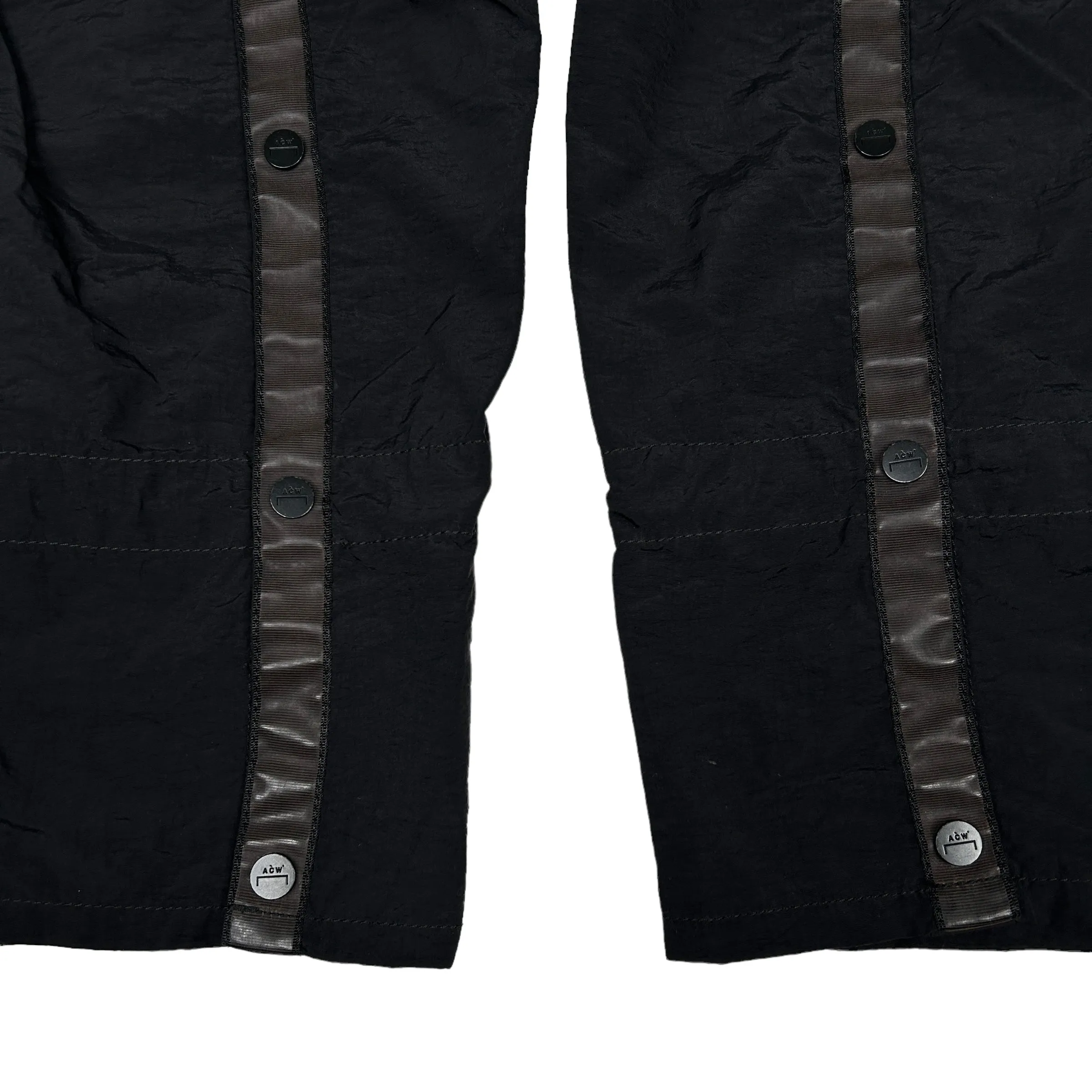 DIESEL X A COLD WALL* RED TAG SNAP BUTTON NYLON PANTS