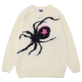 Disintegration 'Poison' Oversized Spider Knit Sweater