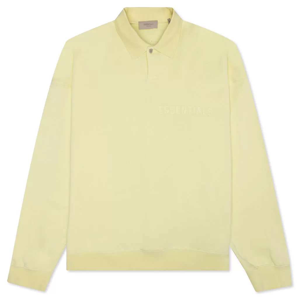 Essentials L/S Polo - Canary