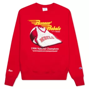 Feature x UNLV Rebel Still Life Crewneck Sweater - Red