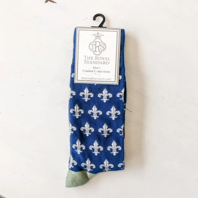 Fleur de Lis Socks