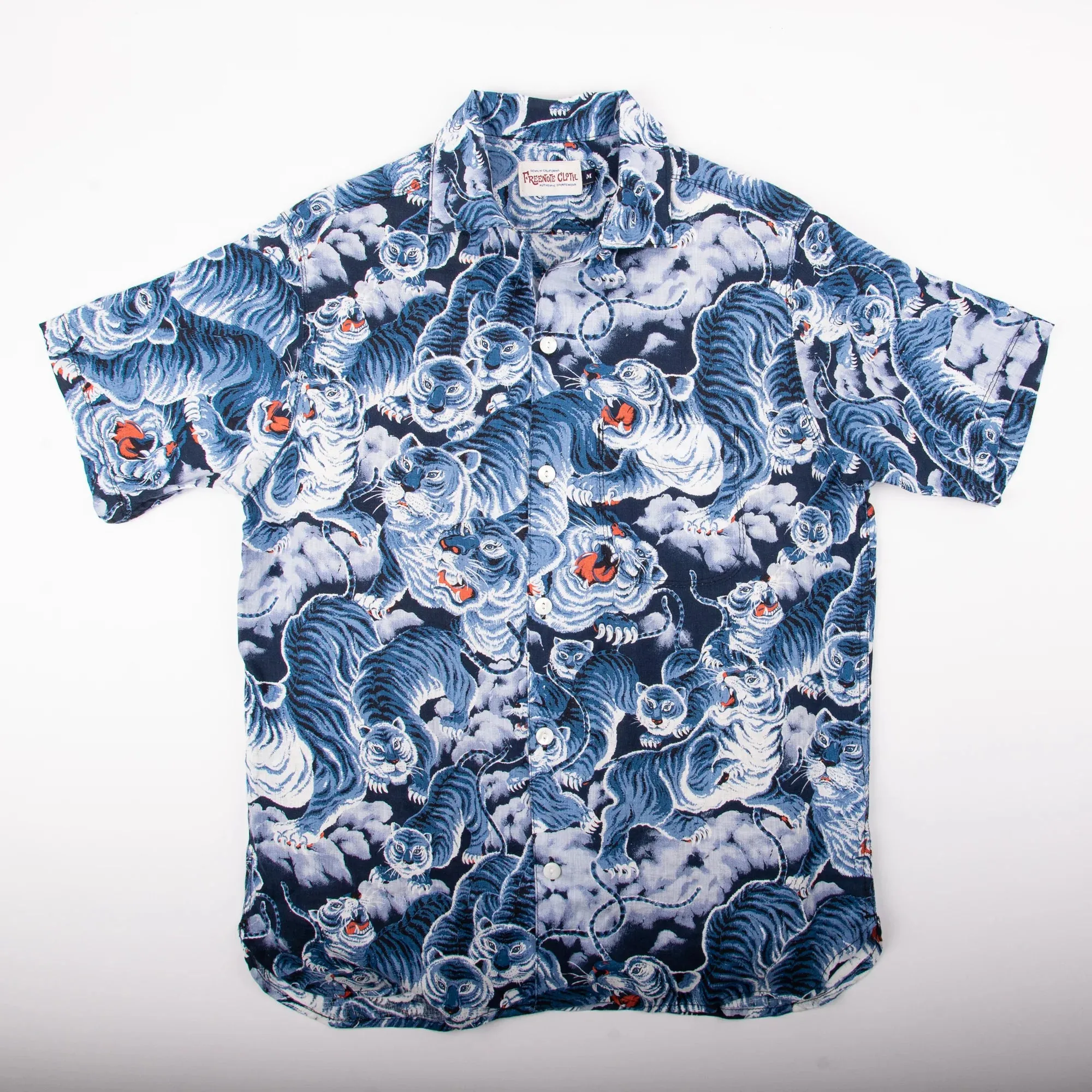 Freenote Cloth Hawaiian - Ice Tiger