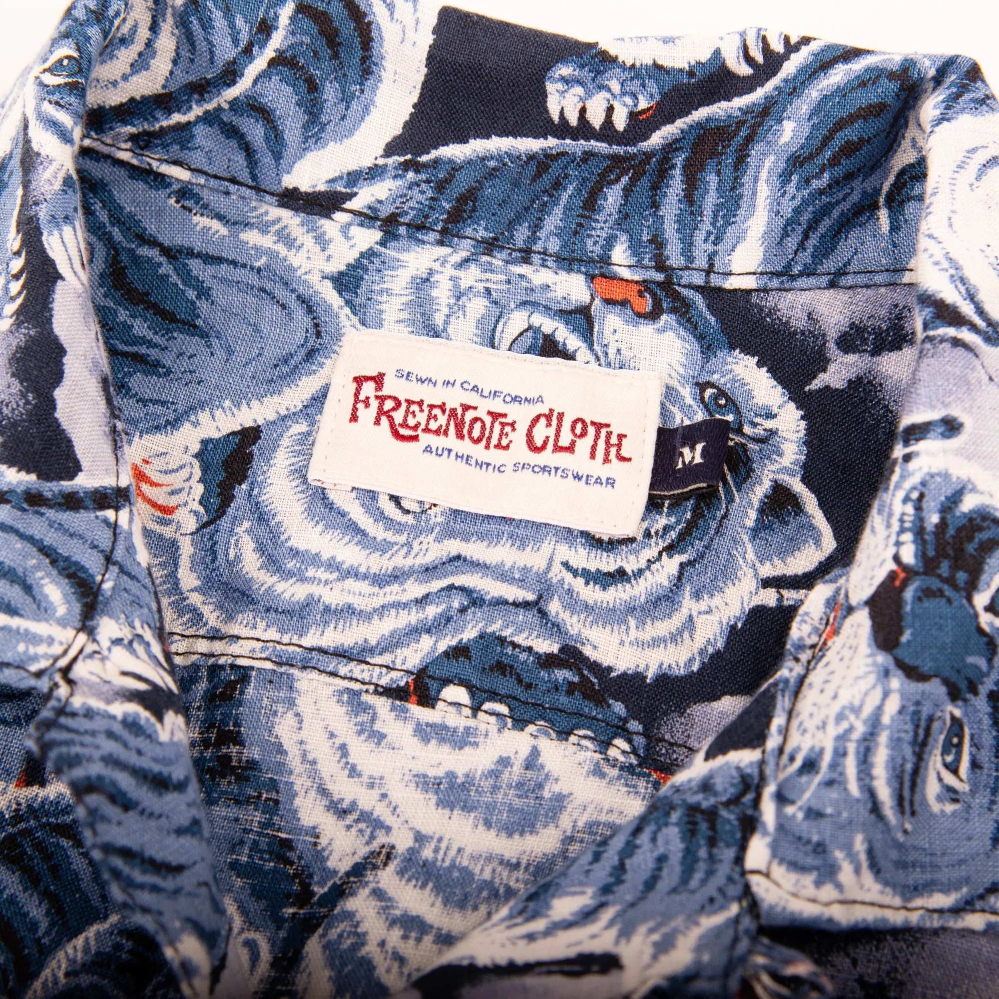 Freenote Cloth Hawaiian - Ice Tiger