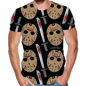 Friday the 13th Cosplay T-shirt Men Women 3D Printed Short Sleeve Shirt Casual Pullover