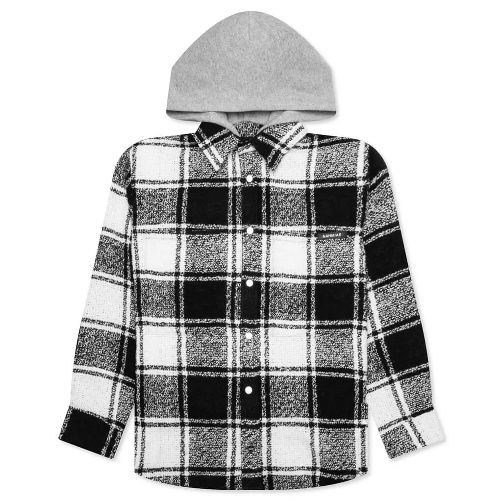 Hooded Flannel - Black