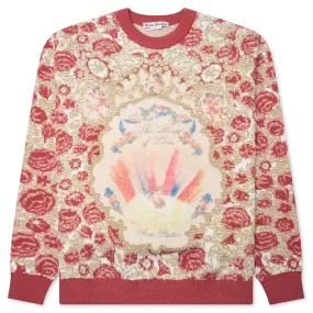 Jacquard Sweater - Blossom Pink/Gold