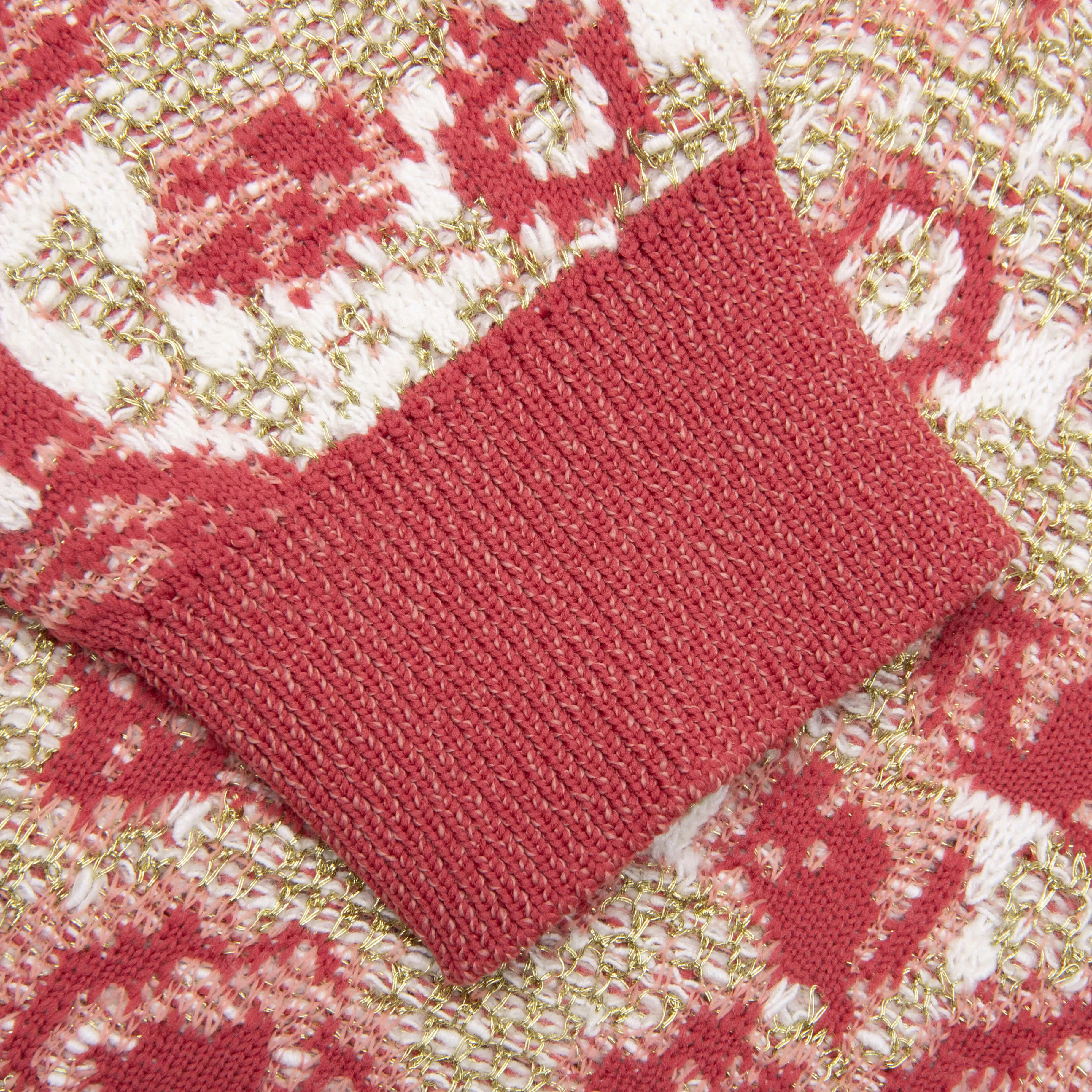 Jacquard Sweater - Blossom Pink/Gold