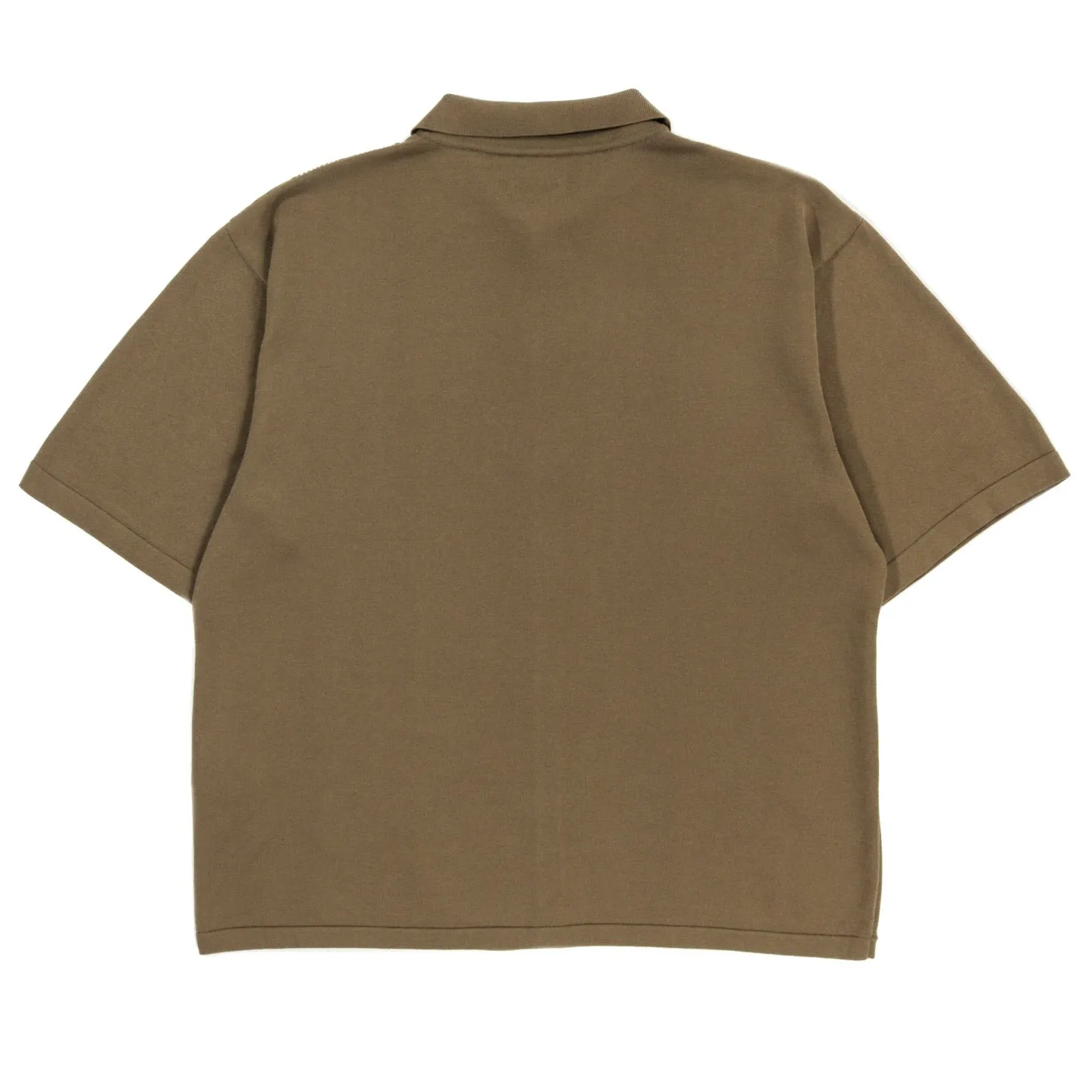 KAPITAL 14G KNIT TENNESSEE ALOHA POLO BEIGE KHAKI