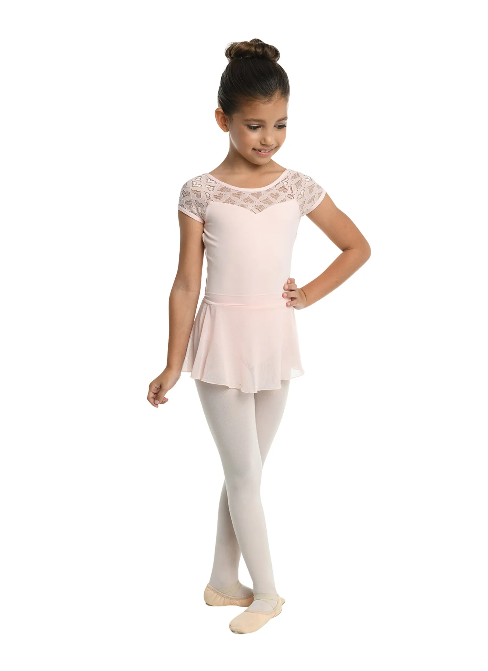 Kids Danznmotion Mesh Pull On Skirt