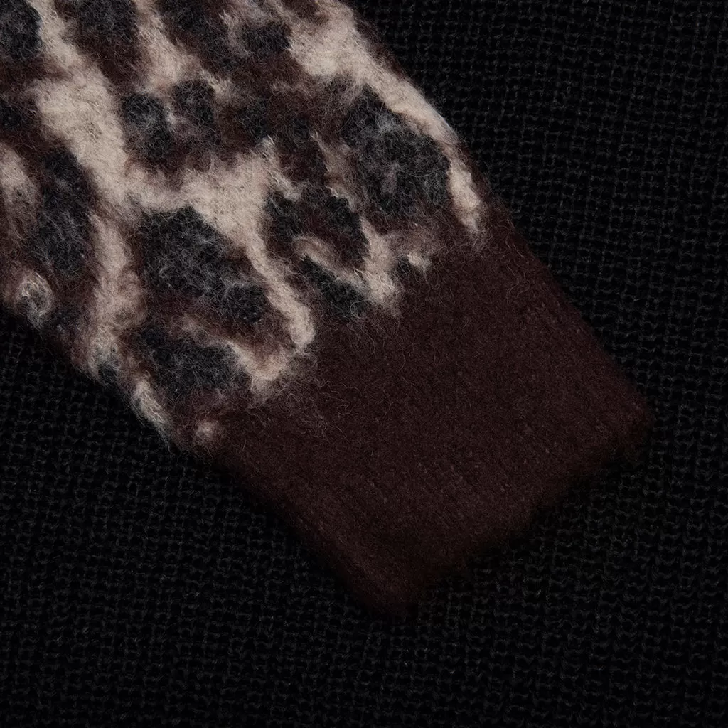 Leopard Cardigan - Brown/Black