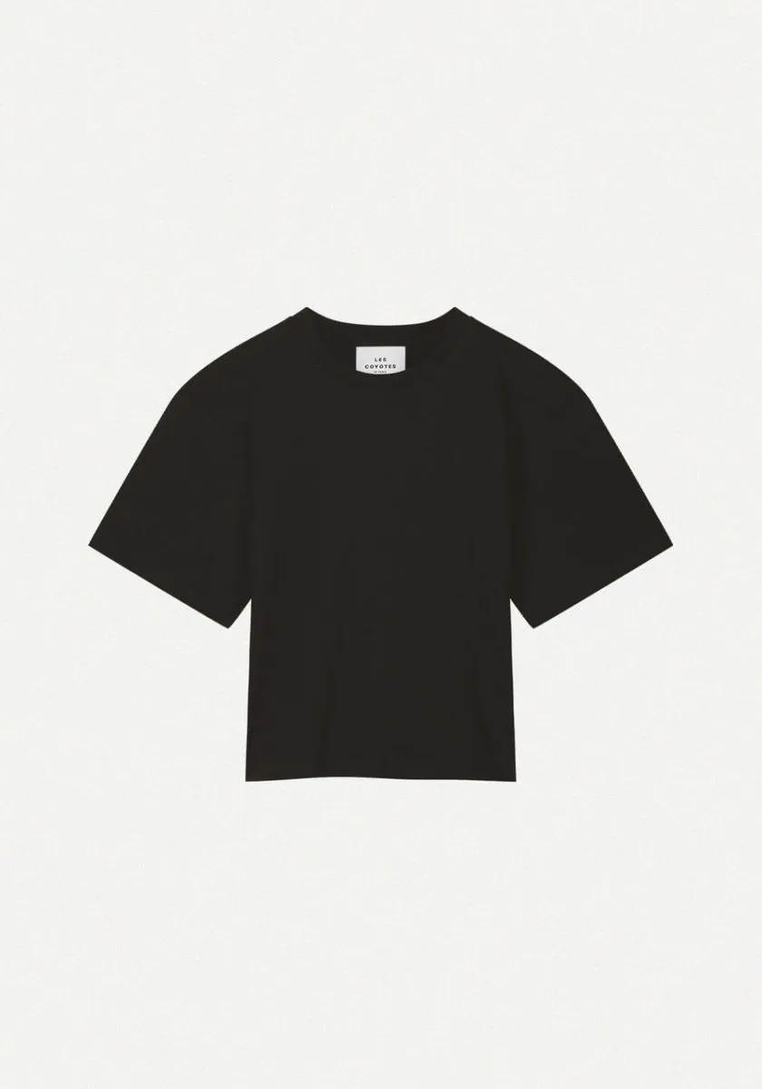 Les Coyotes Shaped tee noir