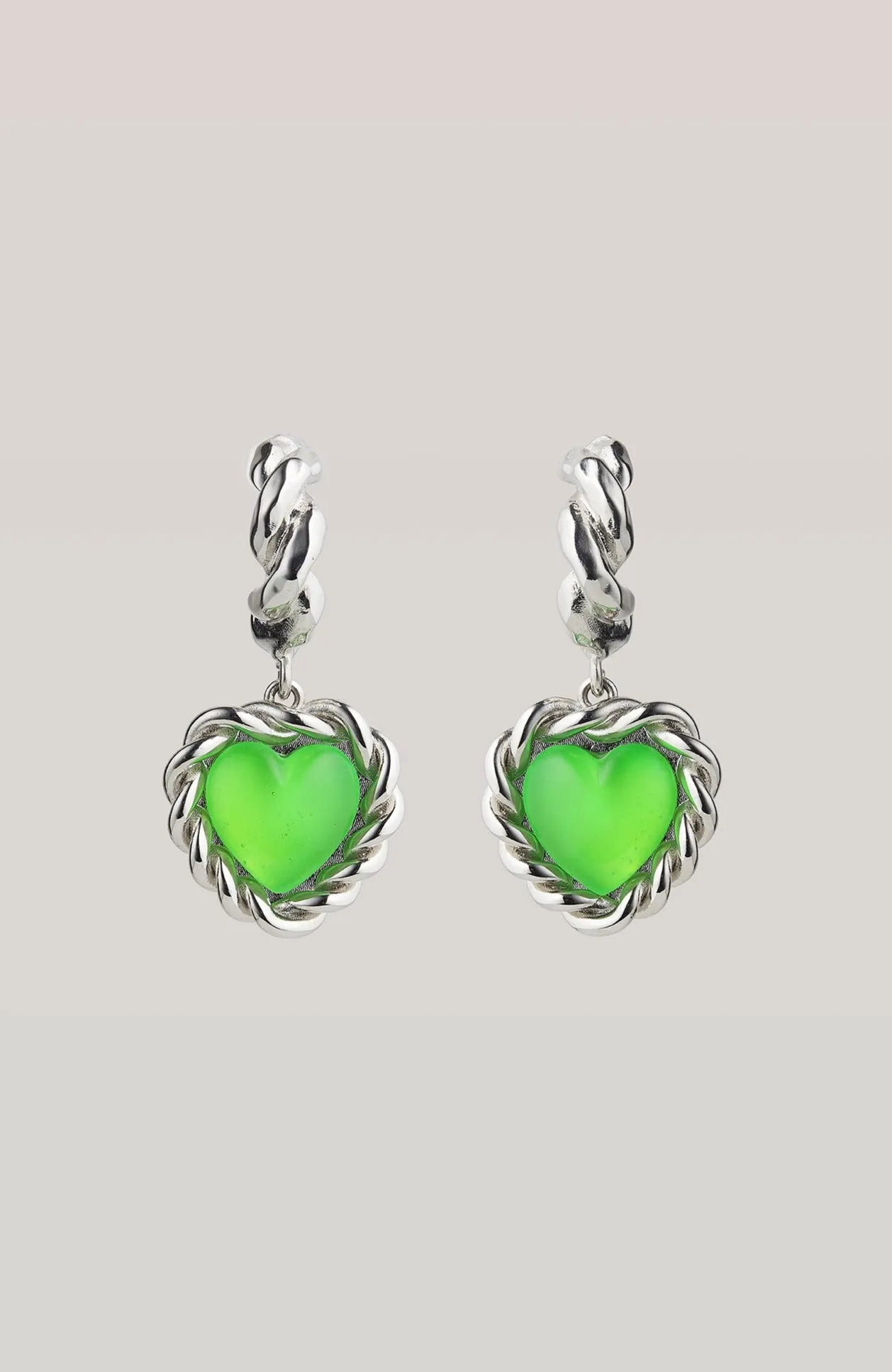 Limelight Neon Green Earrings