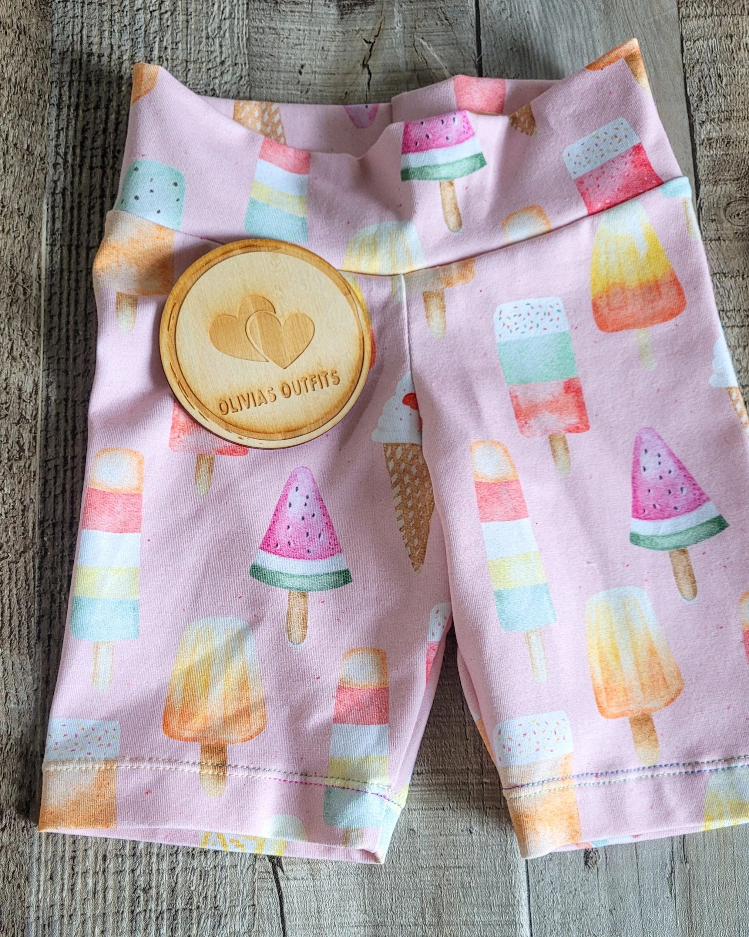 Lollies - Blush 12-18m bike shorts