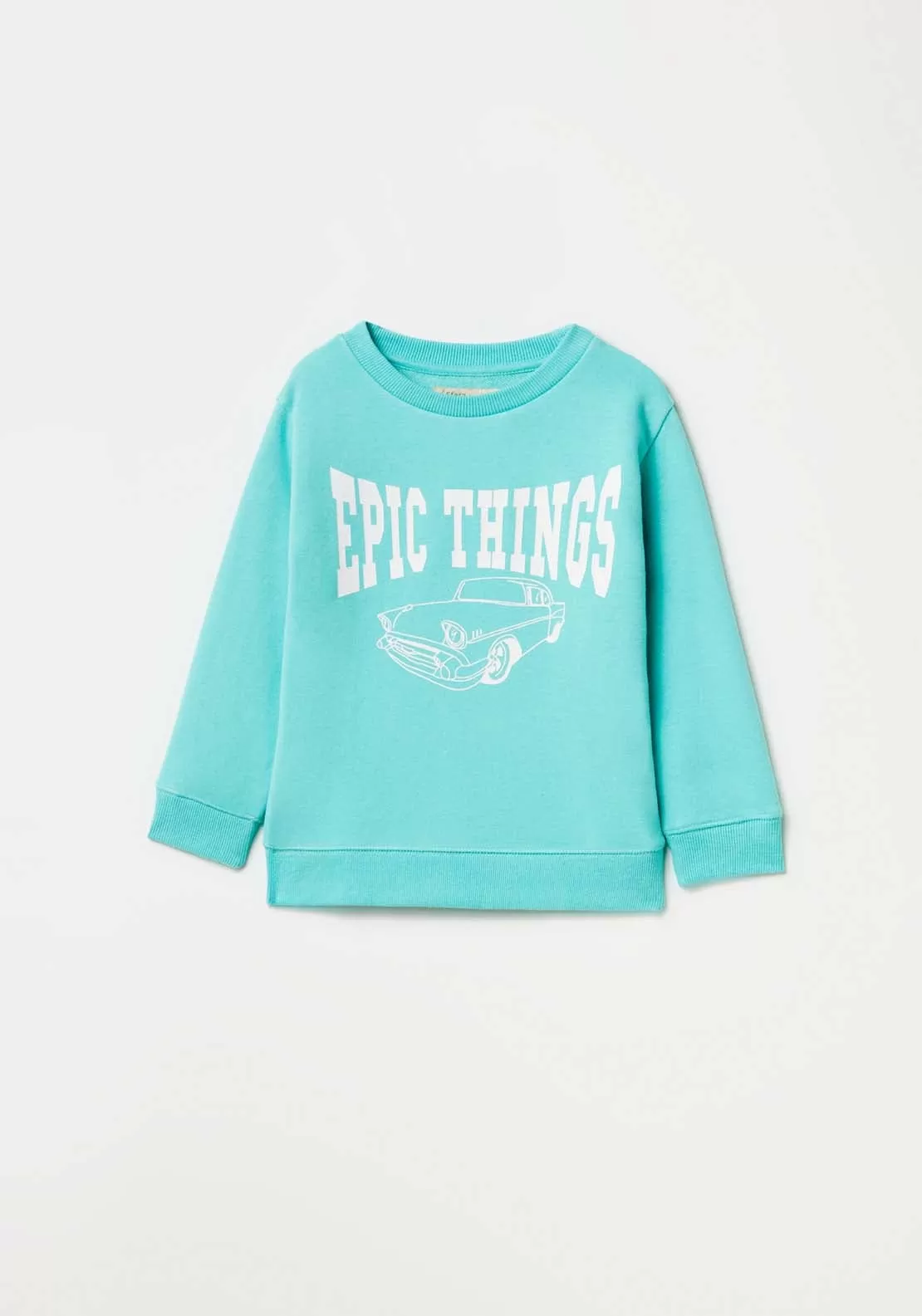 Long Sleeve Car Sweatshirt - Blue