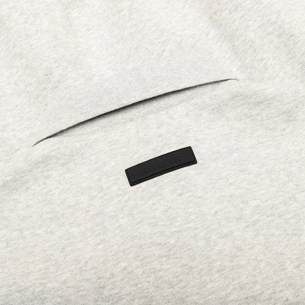 L/S Polo - Light Heather Grey