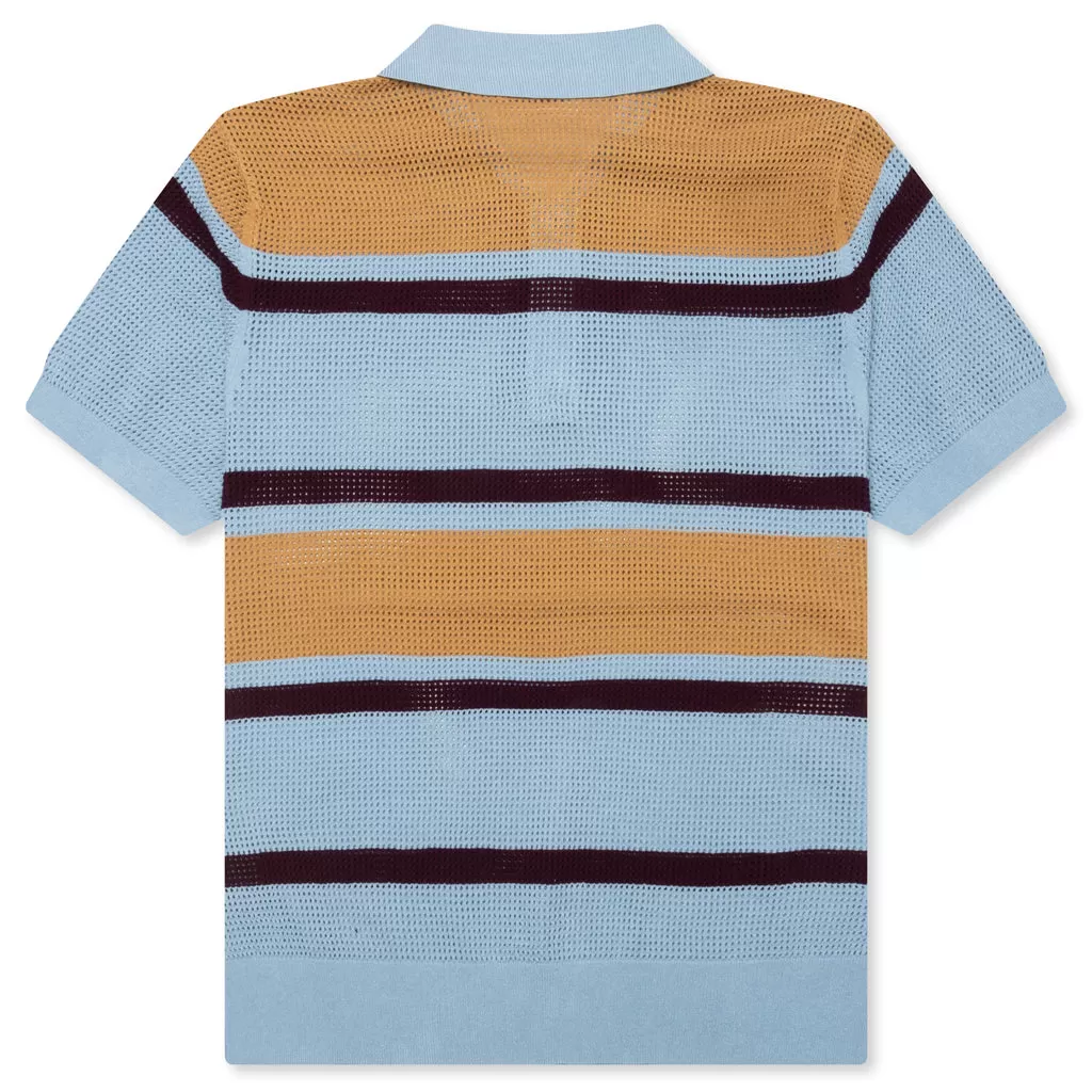 Mindo Knit Polo - Light Blue