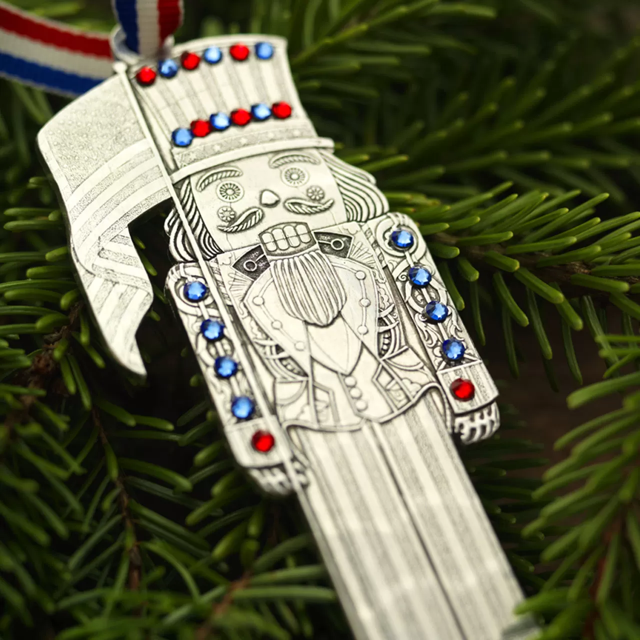 NEW! THE AMERICANA NUTCRACKER PRINCE ORNAMENT (ALUMINU BY WENDELL AUGUST MADE IN USA 11978416CR