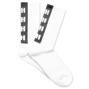 NH Logo Socks - White