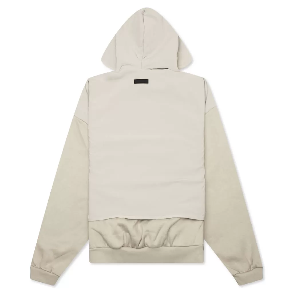 Nylon Fleece Hooded Sweater - Seal