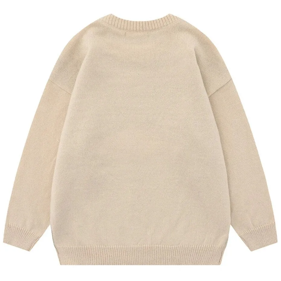 'Oculus' Textured Knit Sweater