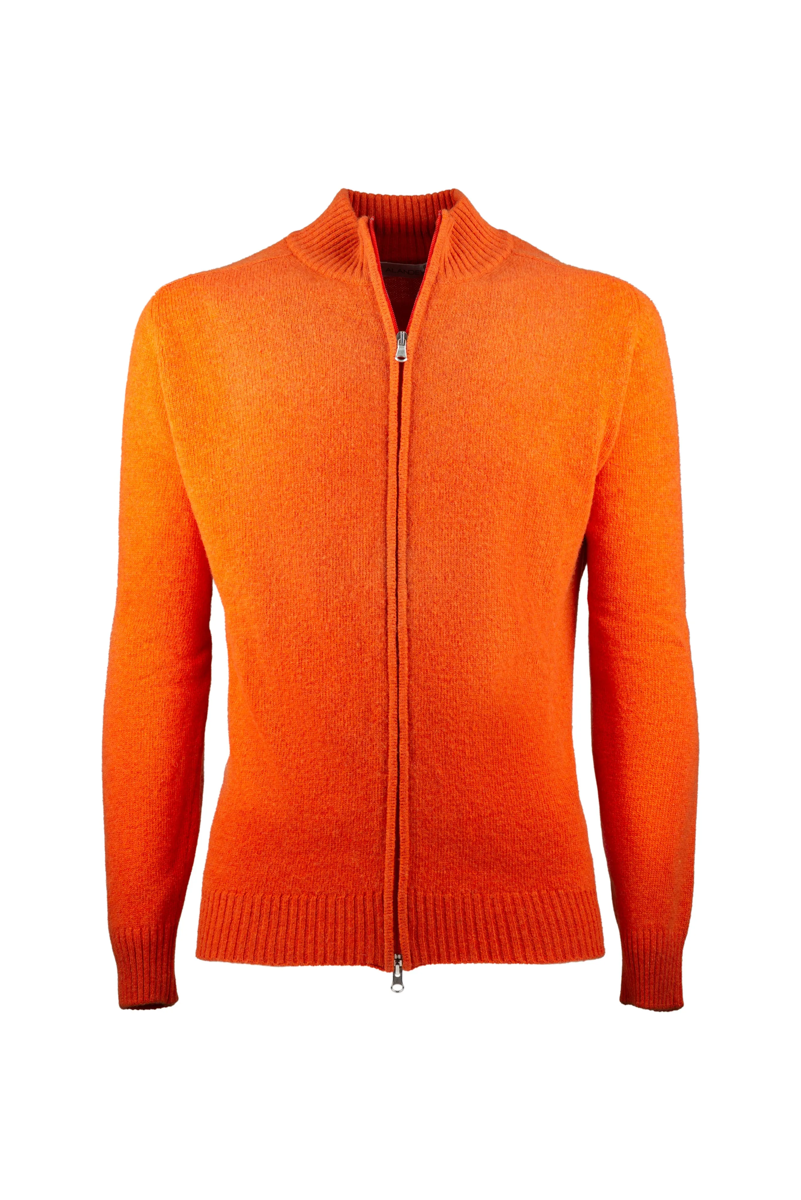 Orange Wool Cardigan