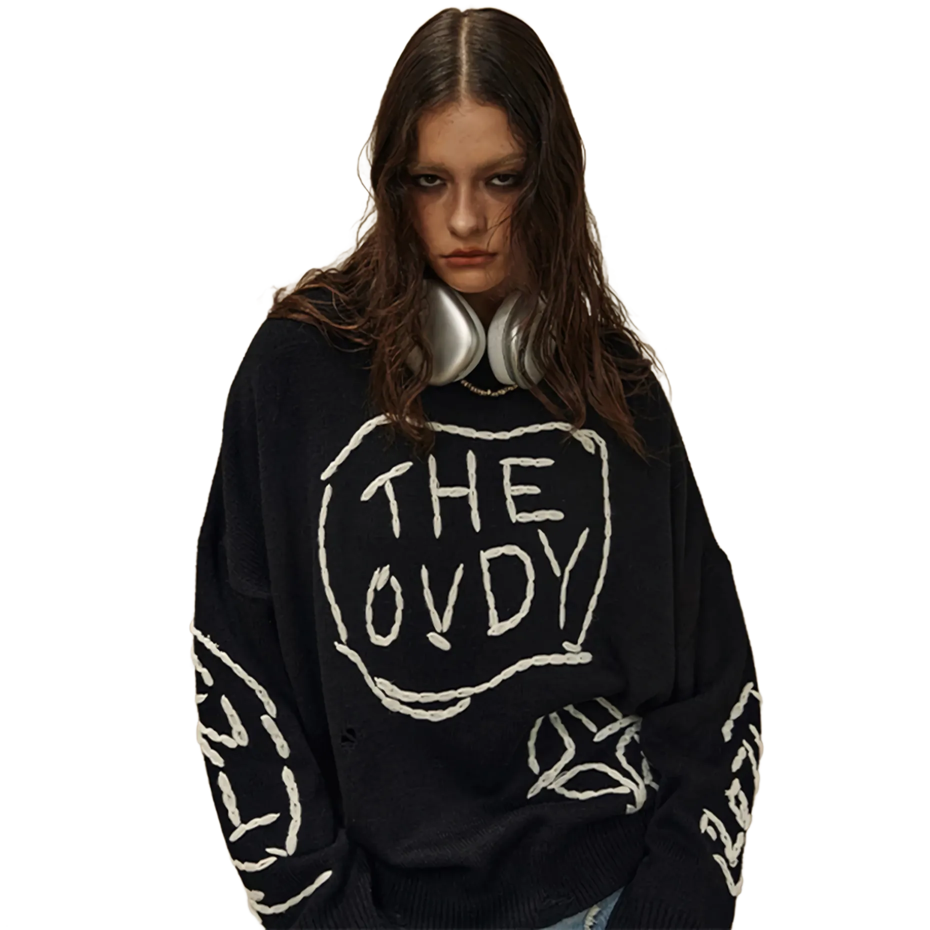 OVDY 'Manuscript' Oversized Knit Sweater