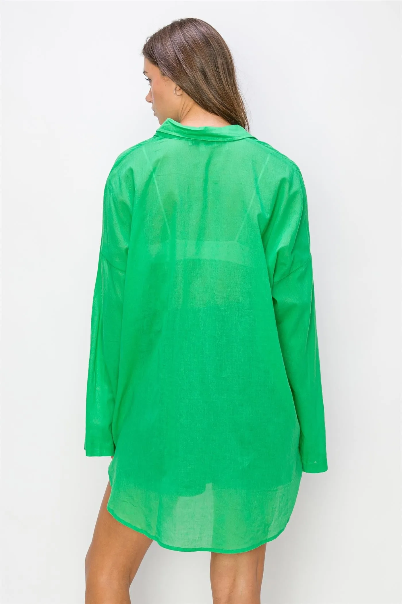 OVERSIZE COTTON LONG SLEEVE SHIRT