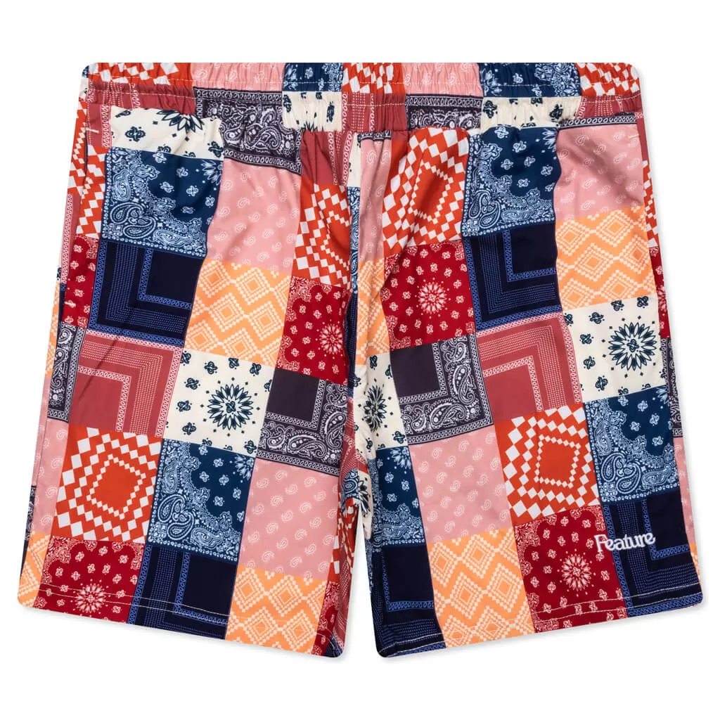 Paisley Cabana Short - Ember