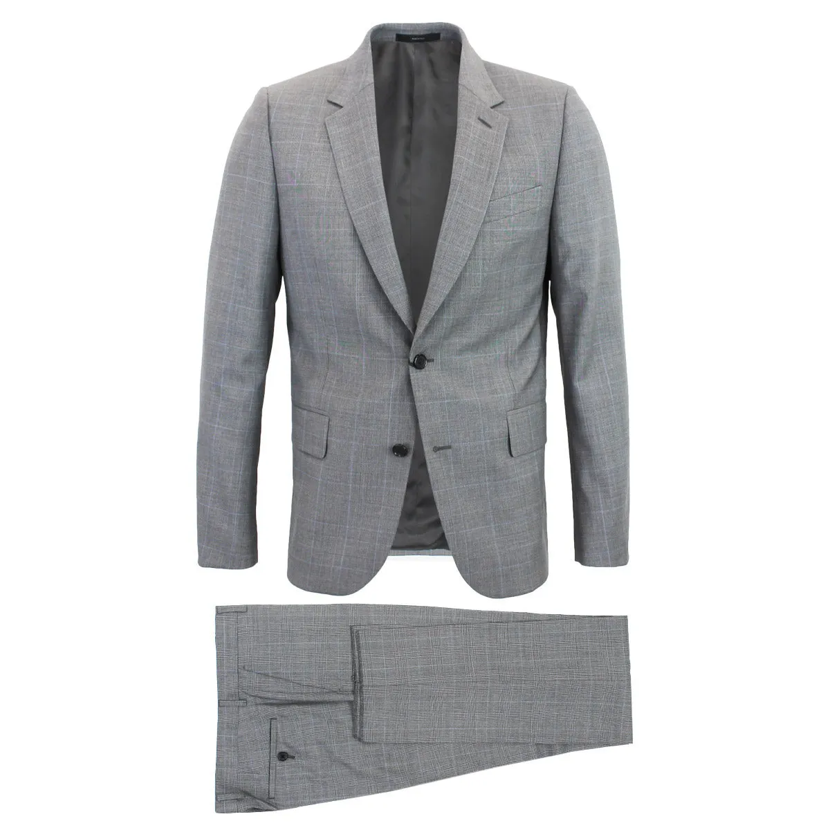 Paul Smith - Soho Tailored Fit Suit in Grey/Blue Check