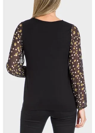 Polka Dot Print T-Shirt