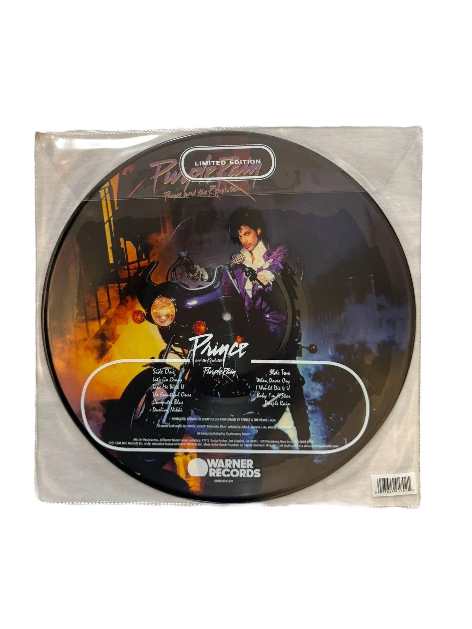 Prince – & The Revolution Purple Rain Vinyl Picture Disc Reissue Europe: 2017