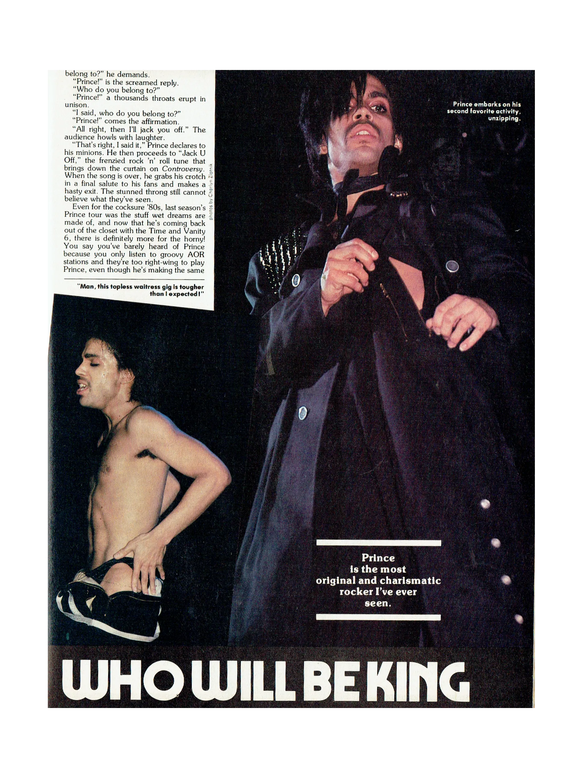 Prince – Cream Magazine May 1983 Prince Cover & 3 Page Article