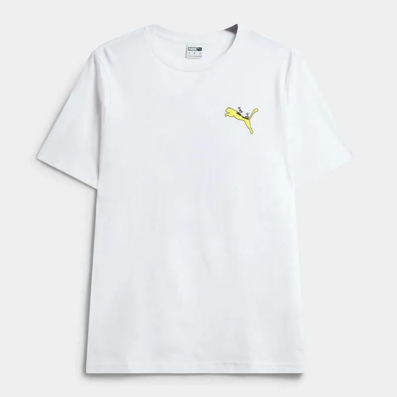 Puma Mens Graphics Plantasia Tee White