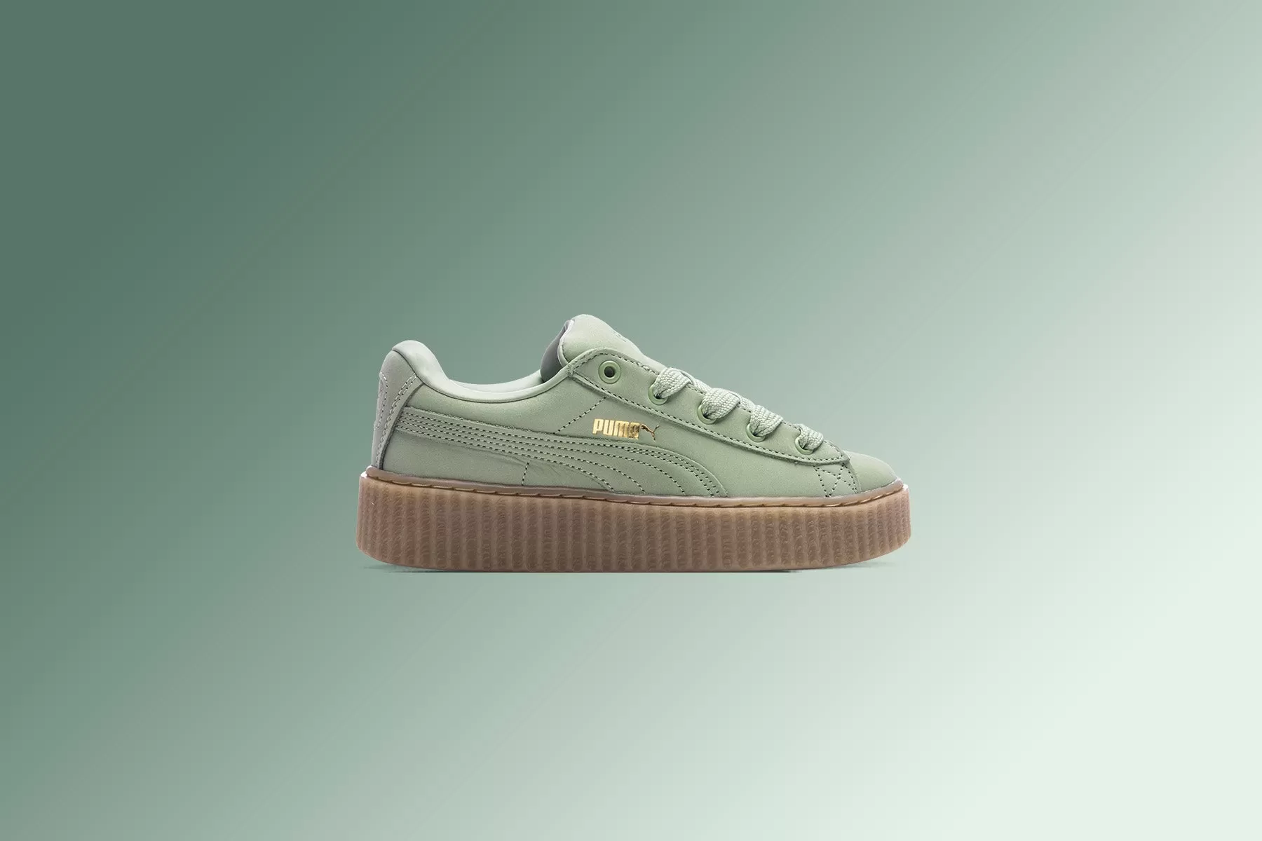 Puma x Fenty Creeper Phatty Nubuck (JR) - Green Fog