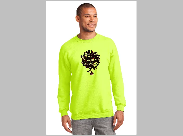 Reach by Larry Lurch Fagan - Custom Embroidery on Crewneck Sweater