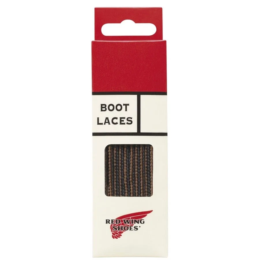 Red Wing - Lace, 48-inch Black/Brown Taslan (6-7 eyelets)