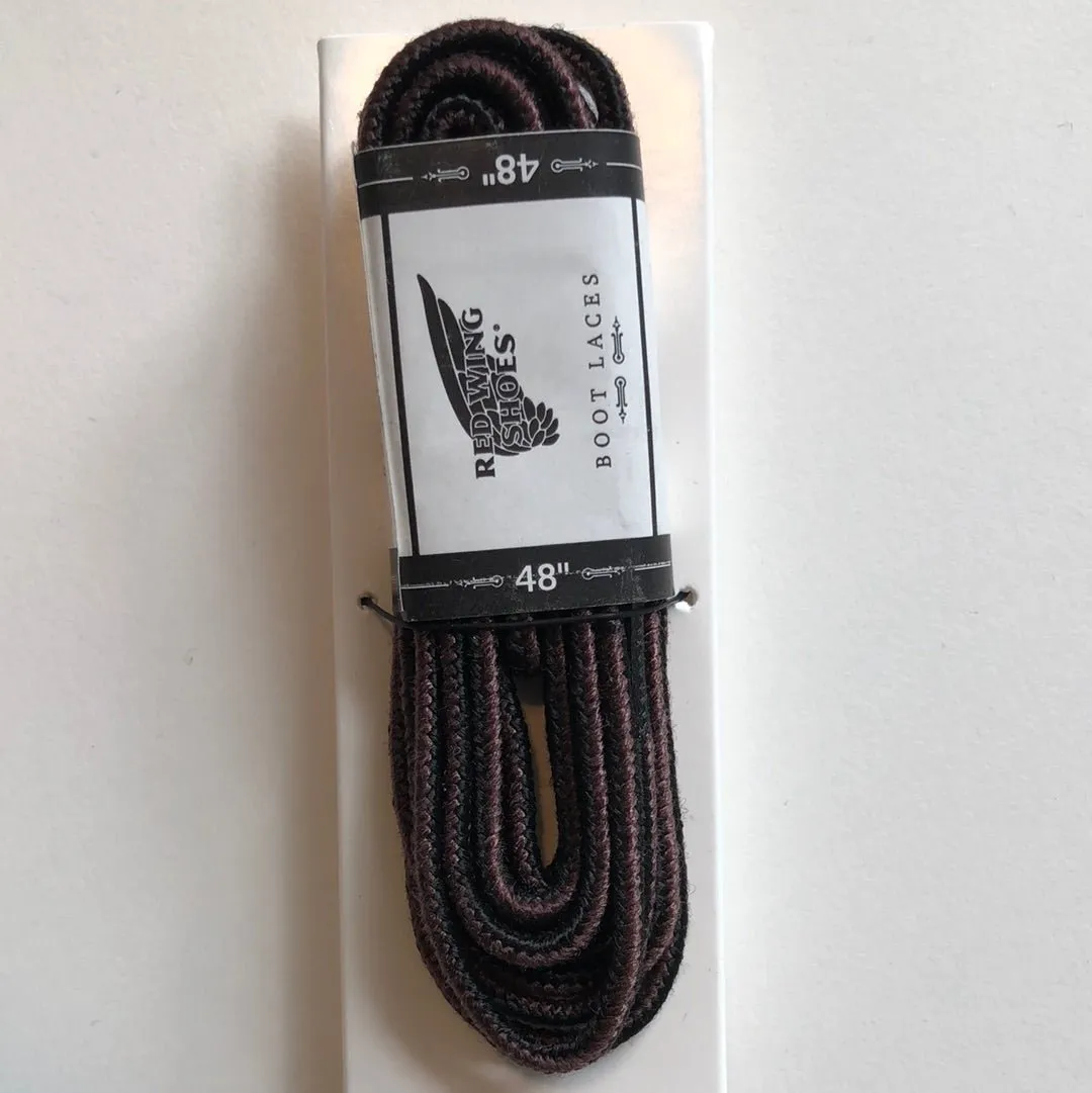 Red Wing Shoe lace Black/brown 48